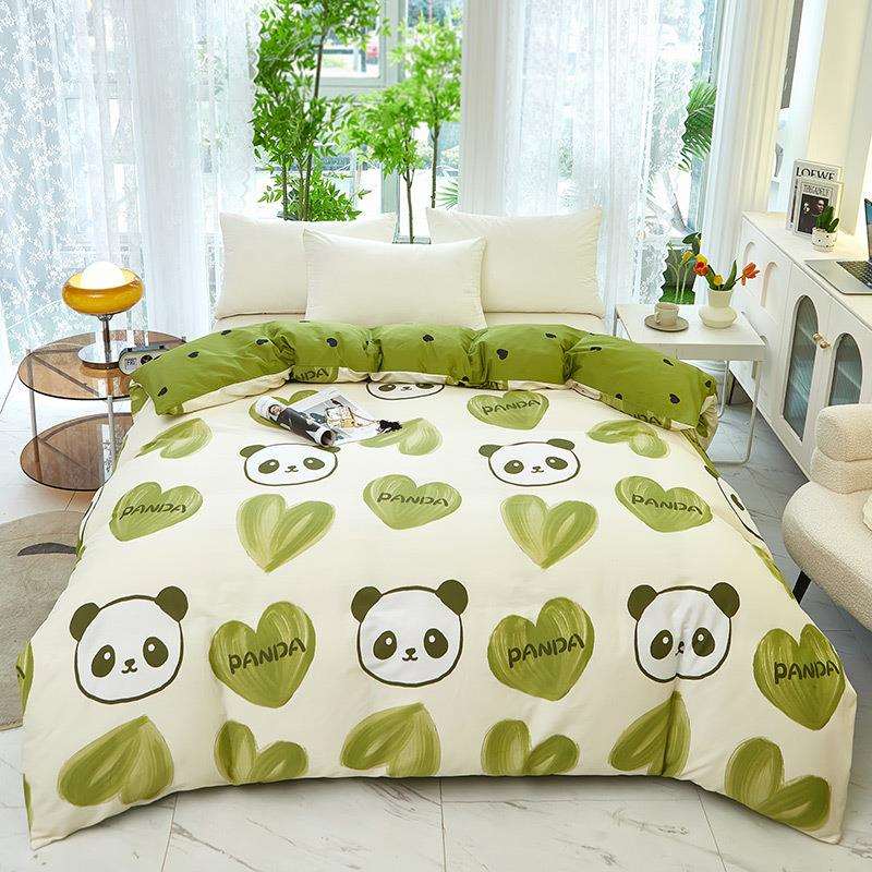 全棉被套单纯被罩50452395棉单件人宿舍双1人.5/1.8米床四件套星