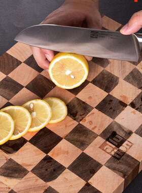 allflo阿路弗仑米兰系列相思u木棋盘格砧板菜切板菜板案n22030821