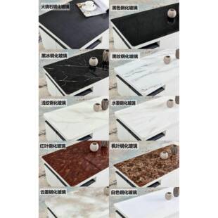 全角圆ZIY升降茶现代几简约小户型专用款意式岩板几茶餐桌两用带