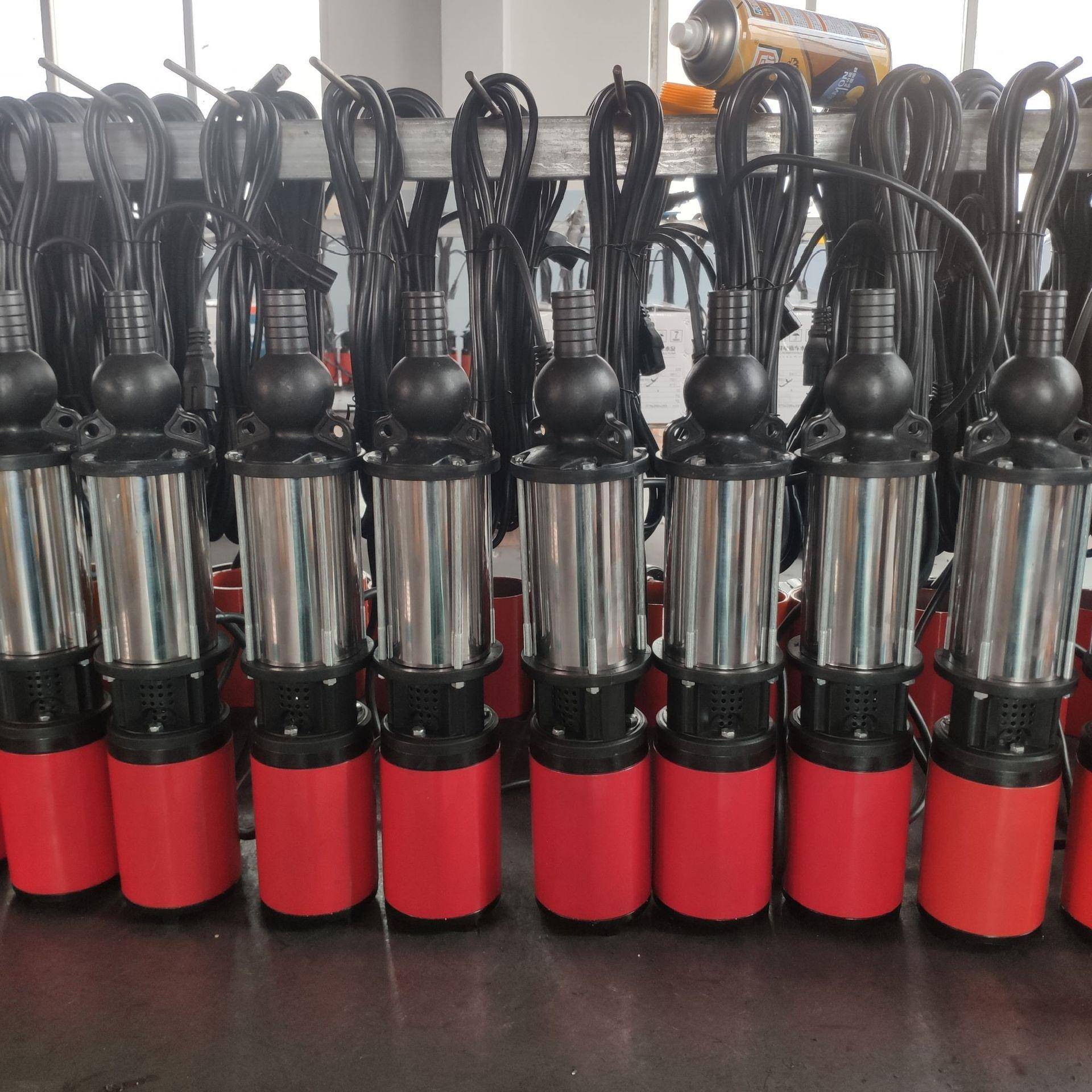 厂2叶深井高扬程家用农用2V2家4V48-60V电877瓶1抽水直流潜水泵