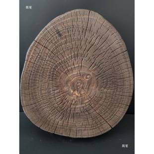 根雕木原木风化97986363木木摆香龙柏木片枯年轮片件底雕托底座居