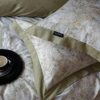 美式休套闲10绒0S全棉床单四件套数码印花OTF长棉棉被纯贡缎亲肤