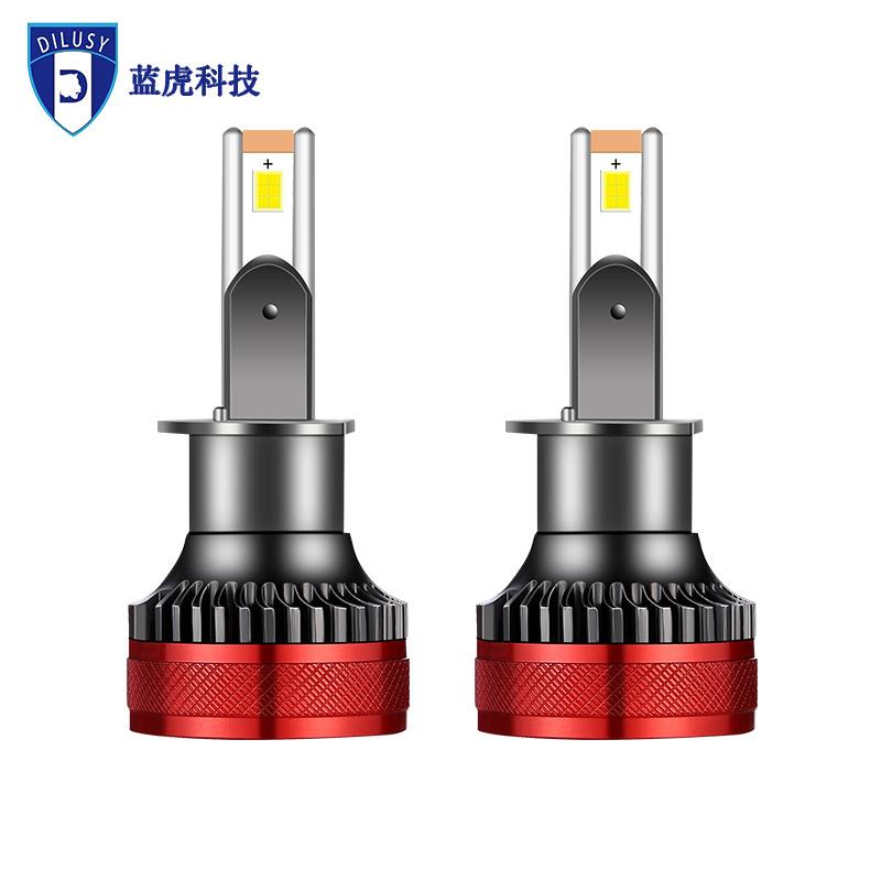 蓝虎10W大功率双铜双热管LE管大灯高1亮聚远光近光一体LDE汽车前