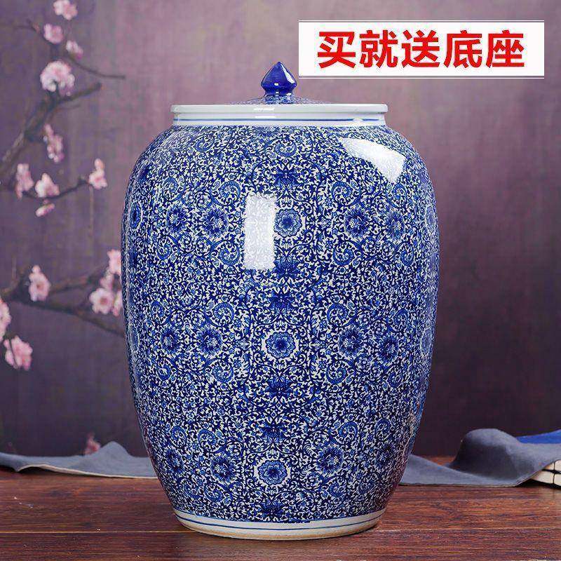 米景德镇陶瓷米缸桶391家用带盖储米箱203050100200水缸酒斤坛,农机/农具/农膜,其它农用工具,淘宝优惠券,粉丝福利购,淘宝优惠卷