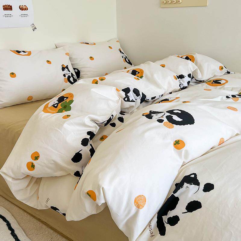 单纯棉被套件单全棉5床单宿舍单人被套123-G-020x200双人被罩200x