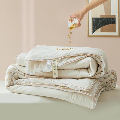 A类母婴大豆维子母687被二合一拉纤链款被子冬棉被加厚保级暖被被