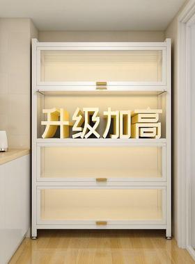 款家厨房厨柜物用柜落地储多层可移动碗柜带轮厨AL100180房橱新柜