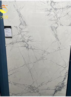 佛山瓷理石白色细纹寒江雪客厅地砖750x电1大5UJG00亮砖面厨卫视