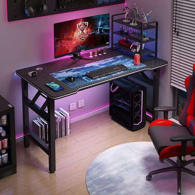 碳纤维电竞电桌脑DJZ01桌台式家卧室习桌子工用作台书桌办公桌学