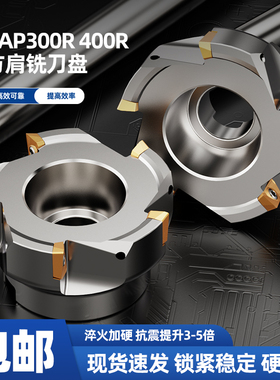 BAP300R400R数控铣刀盘90度直角方肩面飞刀盘RAP75度废角11351604