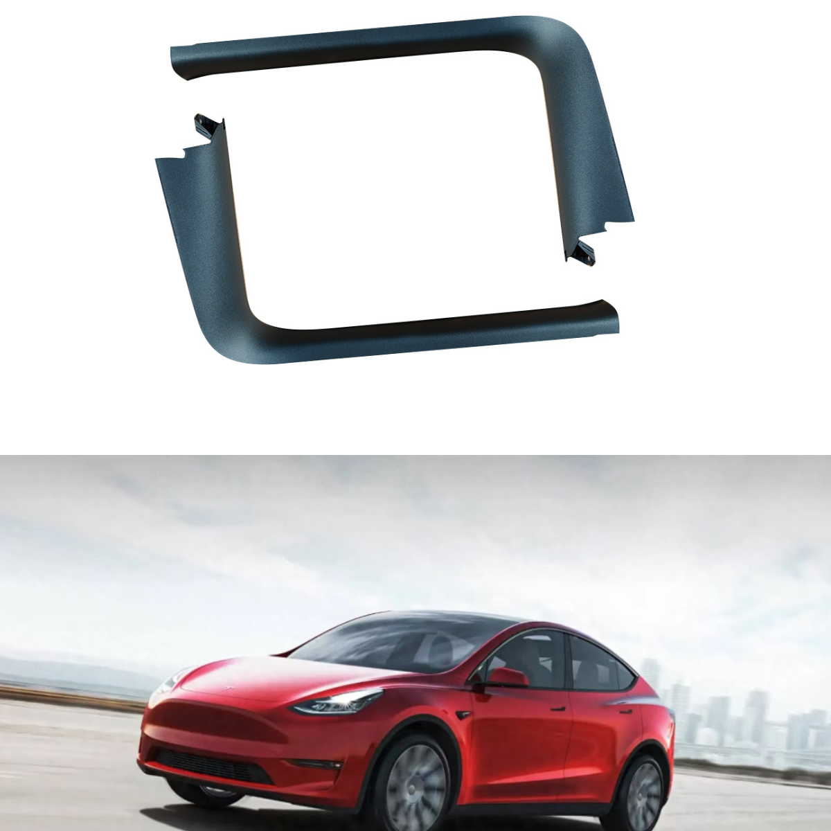 特斯拉配车配件model Y主驾仪表台内饰板A柱下部门槛条迎宾踏板