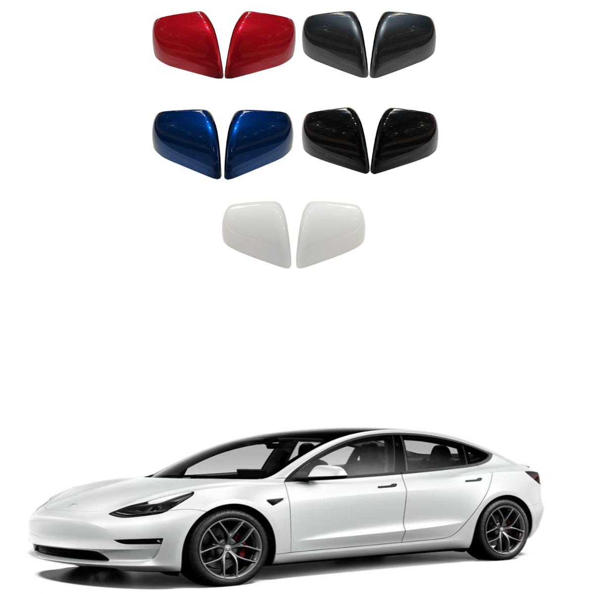 特斯拉model 3 驾驶位倒车镜底壳汽车副驾驶后视镜保护盖