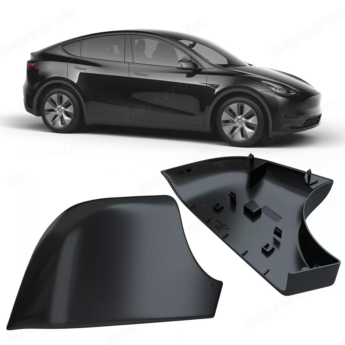 特斯拉Model Y 后视镜下底壳倒车镜固定黑色底座支架