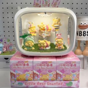 NINI秘境小熊呼噜噜盲盒第三弹植绒手办噗噗熊维尼熊摆件女生礼物