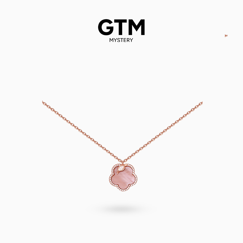 GTM樱花母贝项链925纯银轻奢百搭