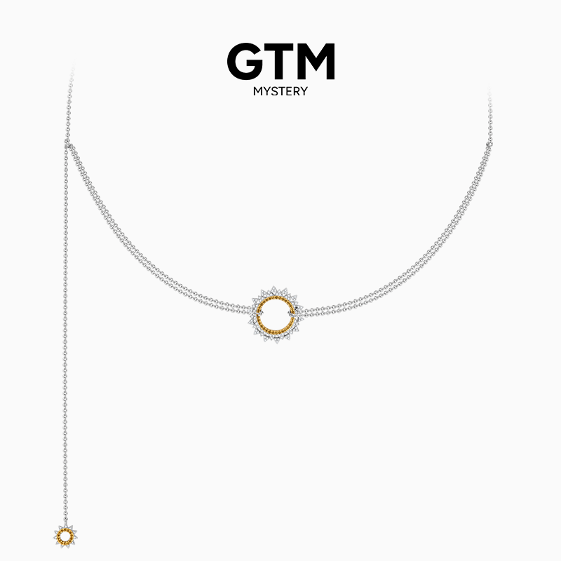 GTM太阳星轮项链轻奢小众