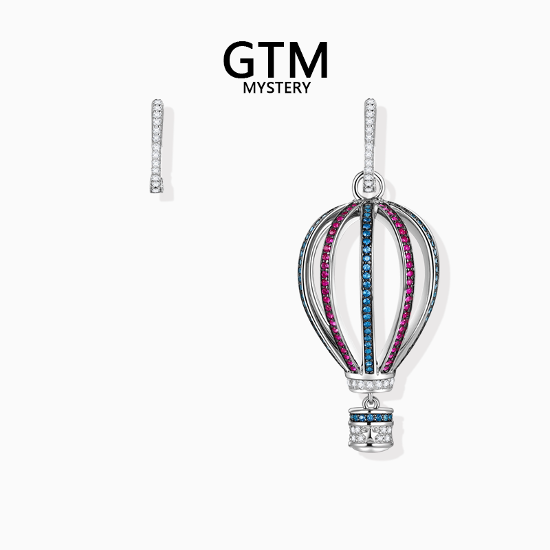 GTM不对称热气球耳环轻奢小众