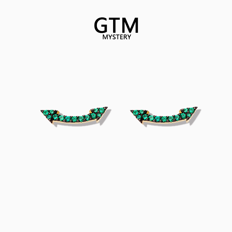 GTM恶魔双箭头耳钉小众高级