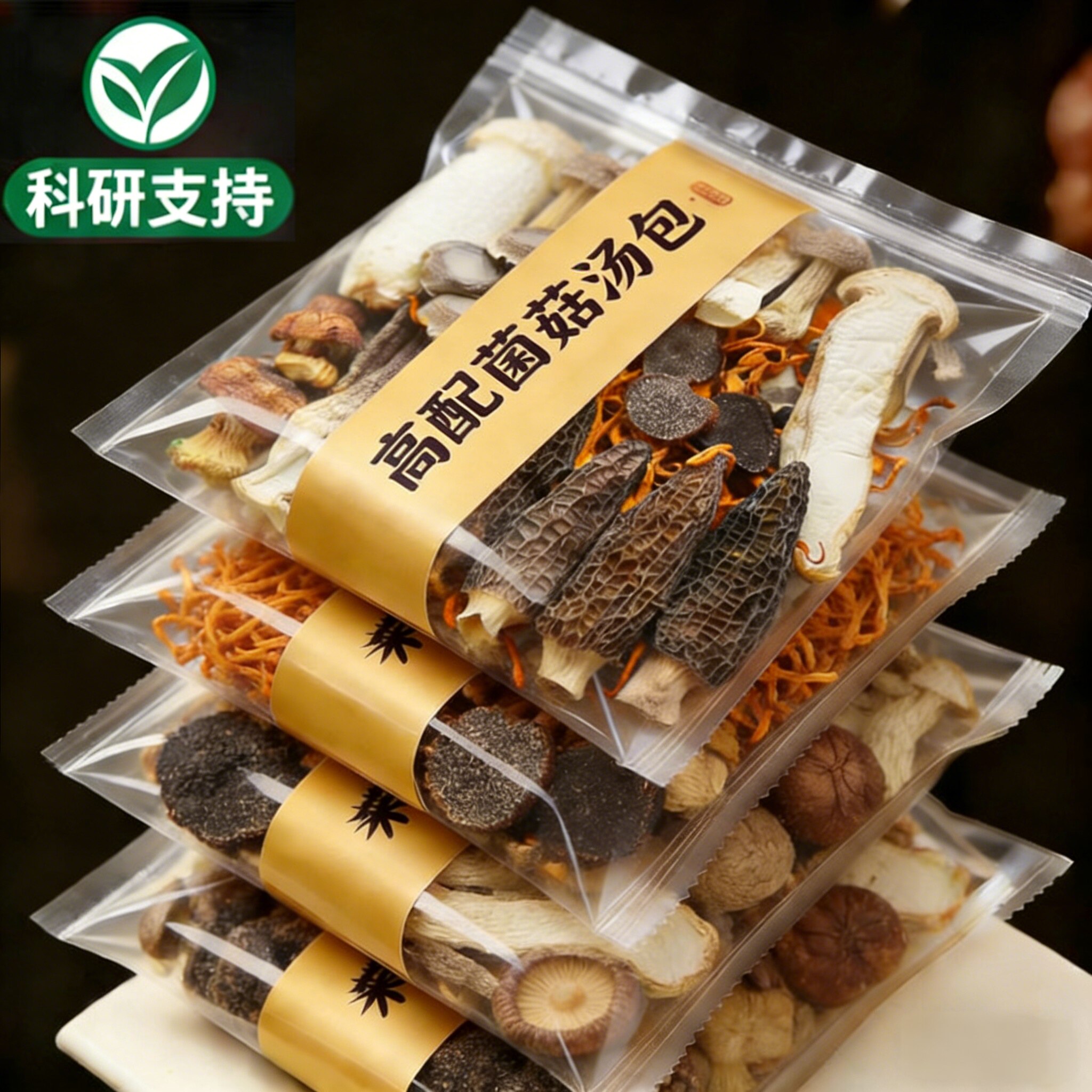 农科院研制云南七彩菌汤包官方旗舰野生干货山珍菌汤包煲汤炖食材
