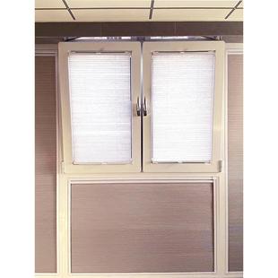 百叶帘内开窗专用窗帘定制卫生间厨房卧室遮阳遮光帘免打孔蜂巢帘