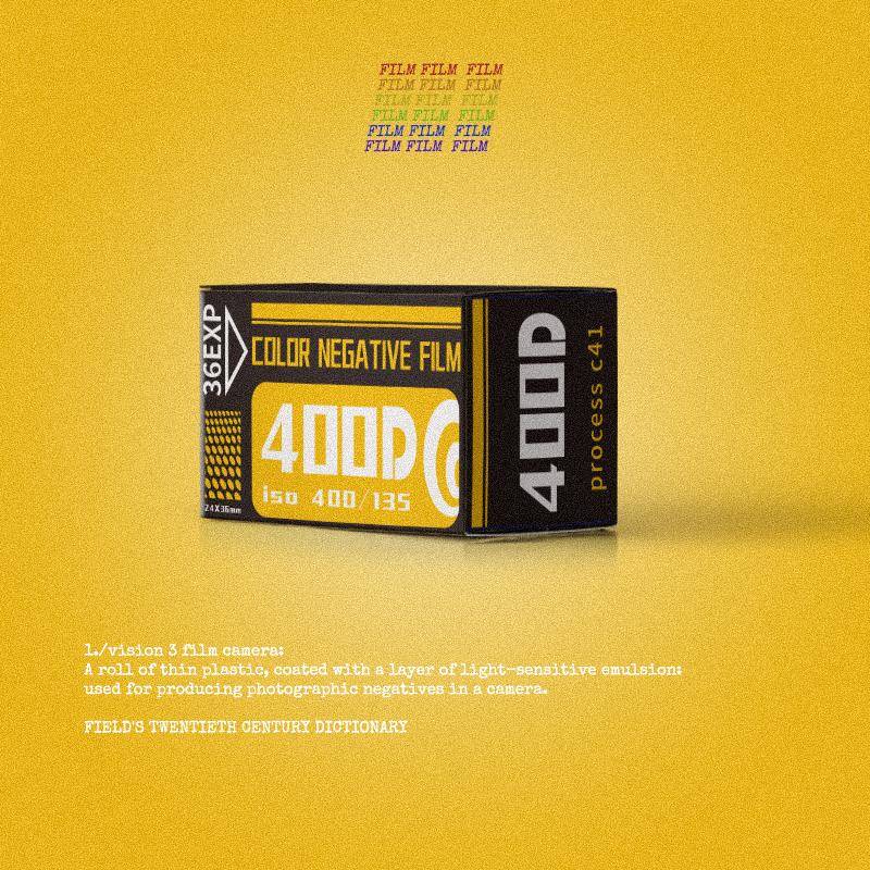 除碳电影卷400D 金属暗盒彩色负片135胶卷c41菲林冲洗工艺新鲜远