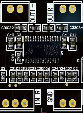 Xh-A241液晶电视内置音频放大器模块Tpa3110D2数字功率放大器板功