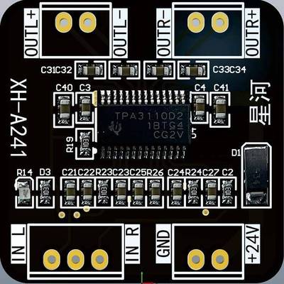 Xh-A241液晶电视内置音频放大器模块Tpa3110D2数字功率放大器板功