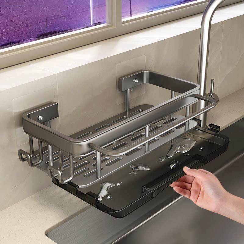 抹布架厨房收纳置物架免打孔壁挂式水池海绵洗碗布沥水篮水槽神器,厨房/烹饪用具,抹布架/厨房清洁收纳架,淘宝优惠券,粉丝福利购,淘宝优惠卷