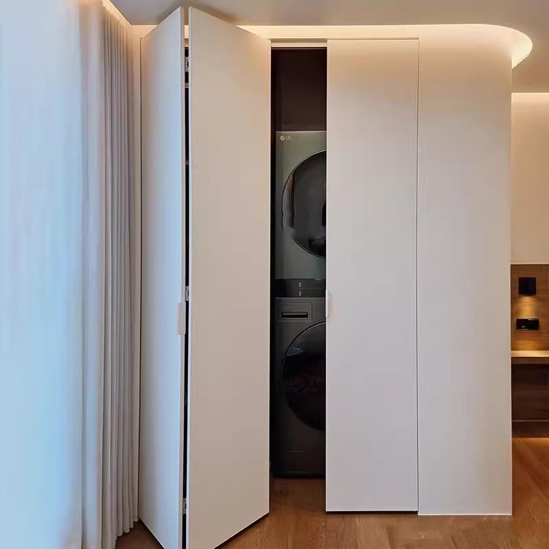 衣柜折叠门定制折叠门衣帽间隐形推拉门收纳壁橱门卫生间隔断门