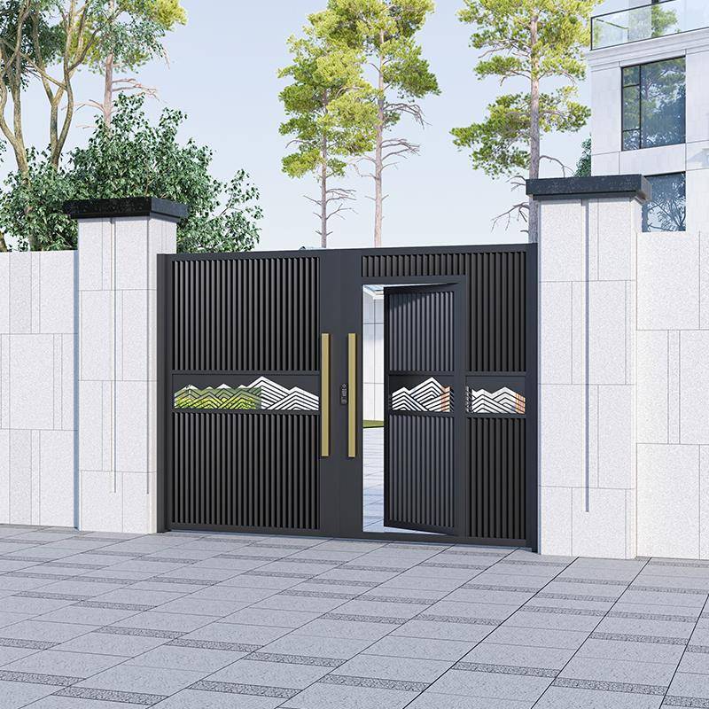 铁艺庭院门乡村入户单双开院子大门铝合金花园门别墅庭院大门