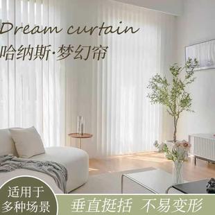 大S帘垂直帘梦幻帘竖百叶柔纱窗帘哈纳斯帘客厅卧室办公遮光隔断