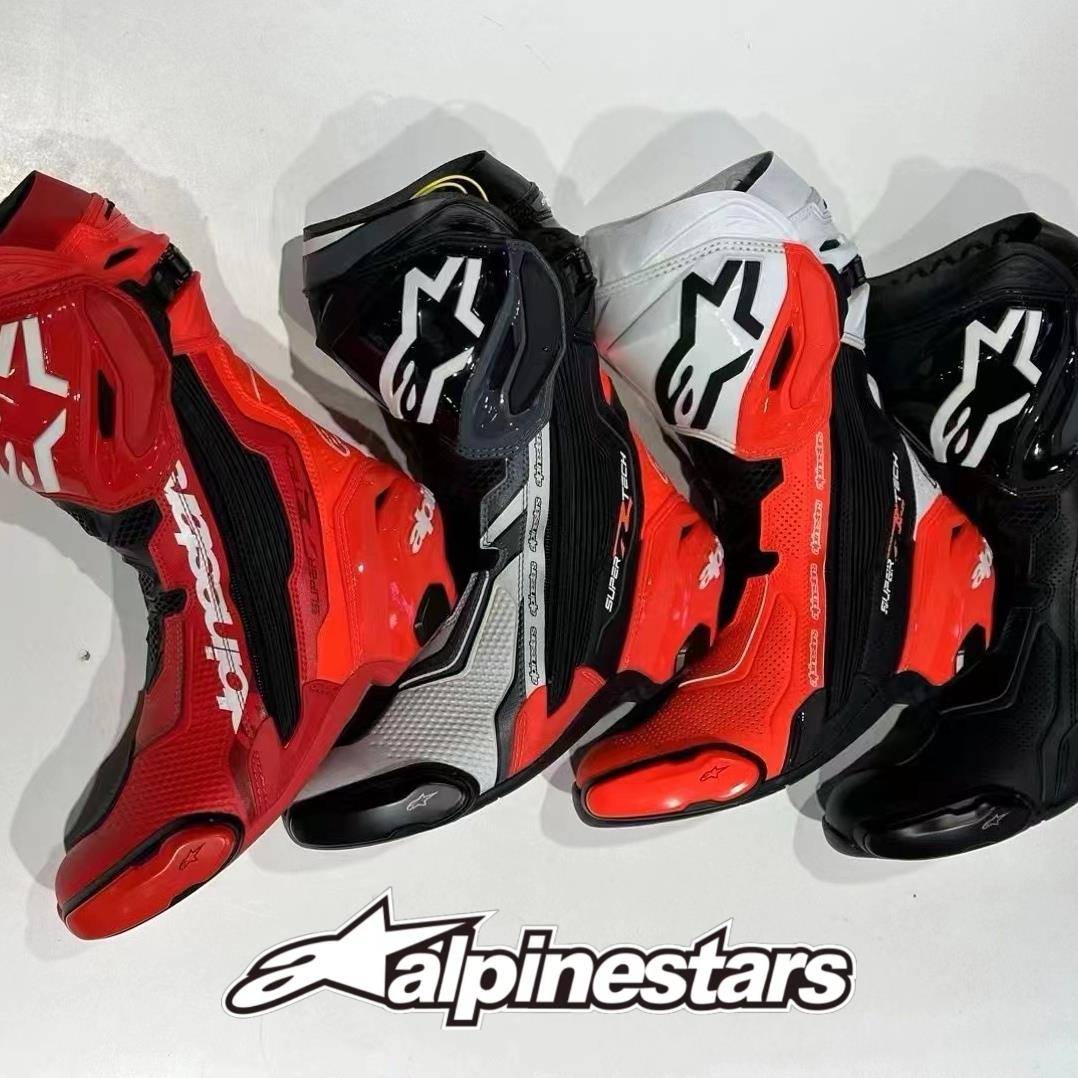 a星骑行靴 Alpinestars Supertech R摩托 托机车竞技透气赛车纯白