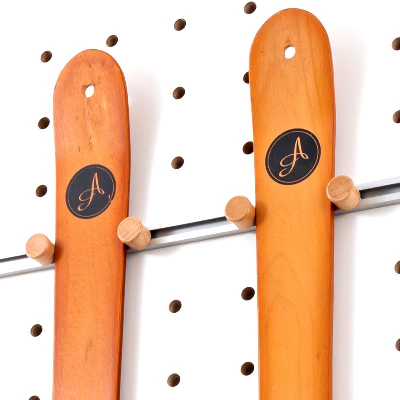 木目iwood 15mm圆孔洞洞板配件滑雪板收纳挂架 雪具上墙展示支架