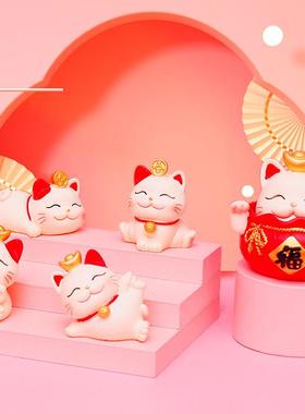 猫新春礼物维江客厅摆件节庆日新年工艺礼品创意玄关装饰品