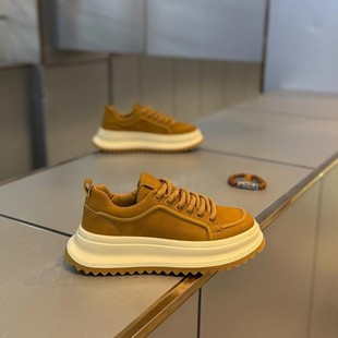 陆海丰百货商行优海甄选百搭轻便舒适厚底增高潮牌板鞋男士高档