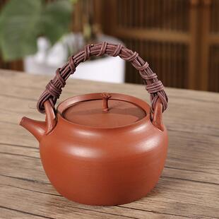 潮州烧水跳盖茶具莲藕提梁砂铫陶壶煮水煮茶壶陶瓷