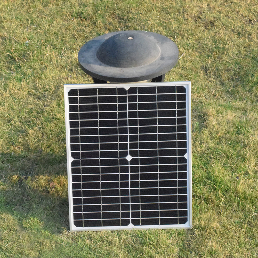 厂家直销太阳能板20W/18V单晶太阳能玻璃板监控电源蓄电池充电板