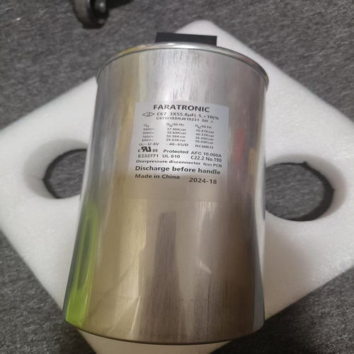 原装法拉 C67W155HJ010231 850VAC 3*55.8UF 三相电力电容器