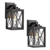 ebay铁艺防水黑色户外新款 复古壁灯美式 工业风新款 壁灯