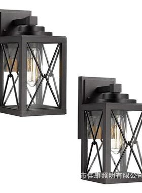 复古壁灯美式工业风新款ebay铁艺防水黑色户外新款壁灯
