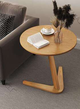 LCP2实木边几客沙发旁茶角几小风边桌可移动家用床边置物架