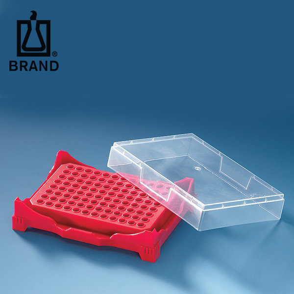 BRAND/普兰德货号PCR-盒/架PP材质用于0.2ml容器按颜色分类