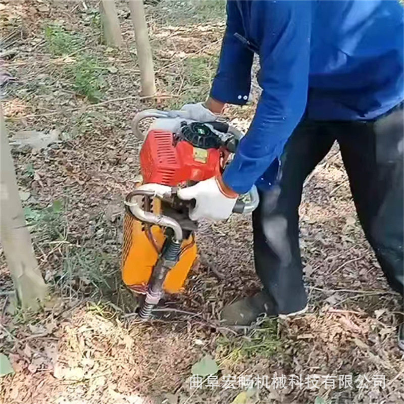 手提汽油大马力带土球移树机