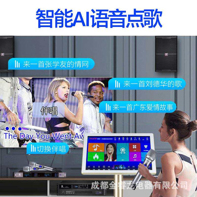 曼龙音响KT-383套装2021新款大功率数字功放家用KTV家庭影院