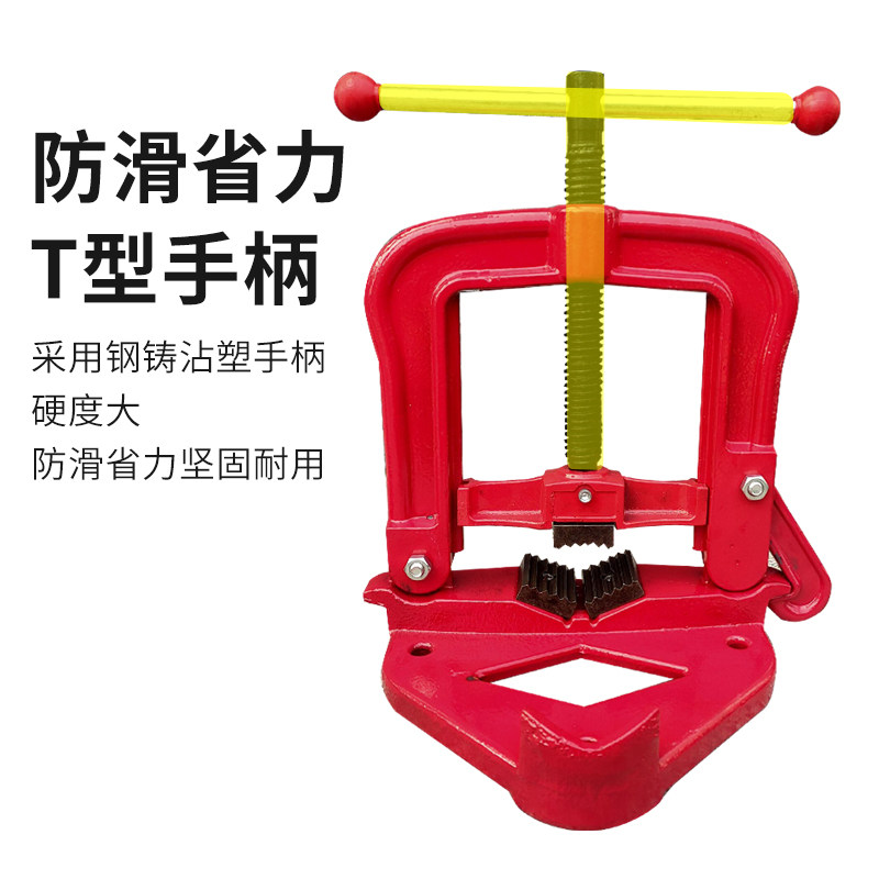 加重型管子台虎钳固定台钳压力钳龙门钳架子平台钳镀锌管道工具钳