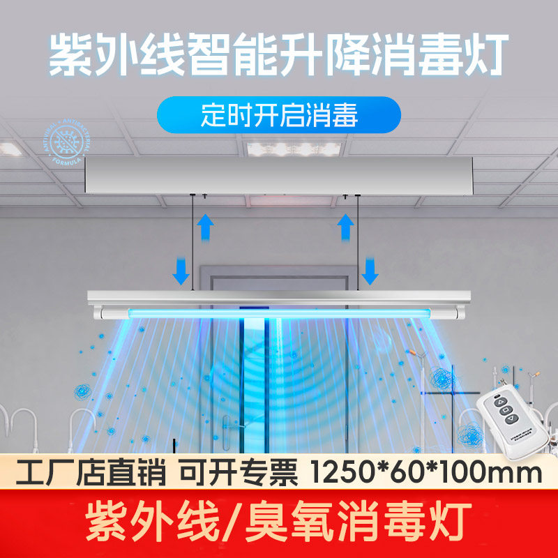 自动升降紫外线消毒灯车间诊所医疗专用杀菌学校食品厂医院消毒灯