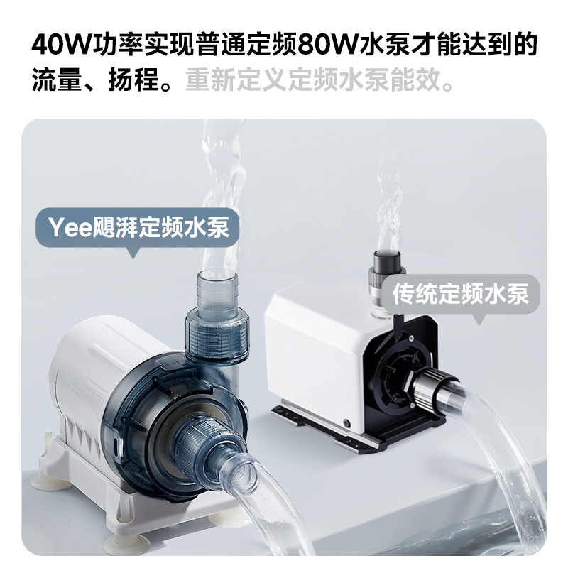 yee鱼缸水泵过滤循环超静音小型抽水泵水陆两用底吸侧吸迷你水泵图片