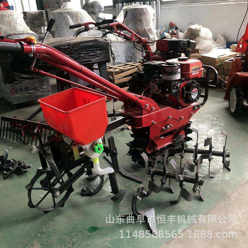 气死牛链轨微耕机汽油多功能农用开沟机犁地柴油耕地机播种施肥