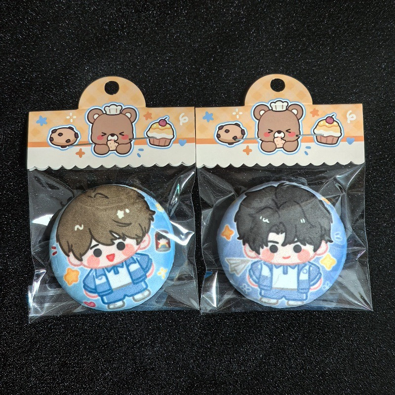 原创某某毛绒吧唧盛夏周边徽章挂