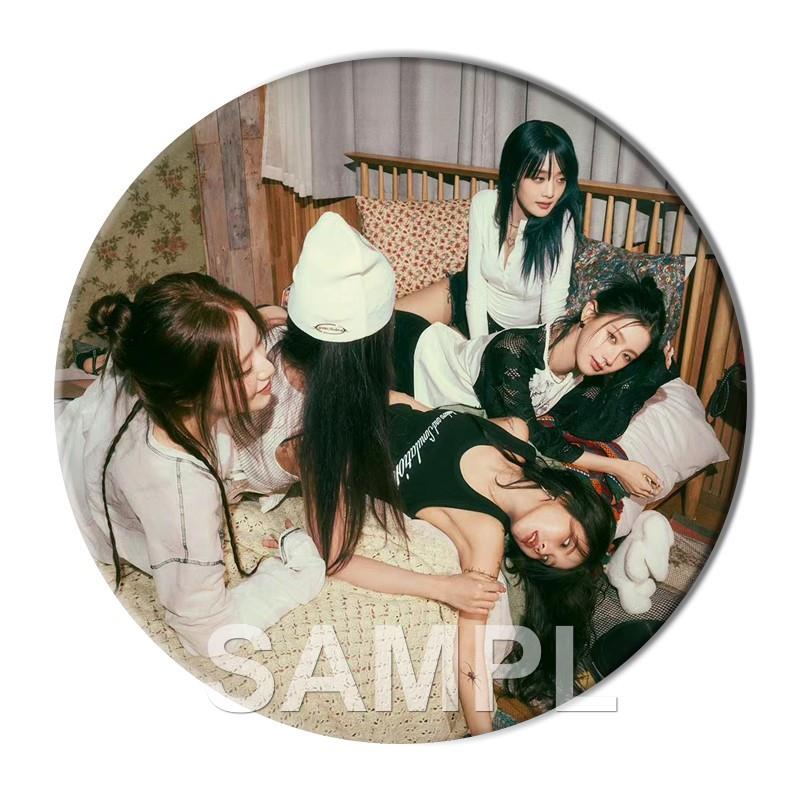 田小娟diy(G)IDLE爱豆粉丝应援周边徽章吧唧镭射马口铁书包挂件